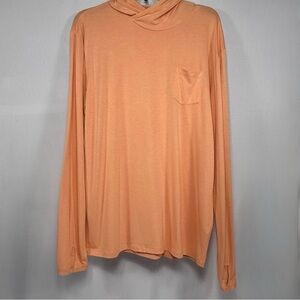 Bamboo Shade Hoody Free Fly Coral Performance Long Sleeve Shirt XL
